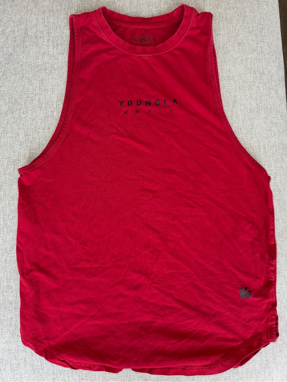 YoungLA Men’s Red Sleeveless Tank Top
